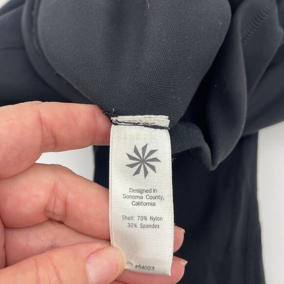 ATHLETA Black Leggings Size S Ankle Full Length High Waist Reflective Detail - Picture 4 of 7